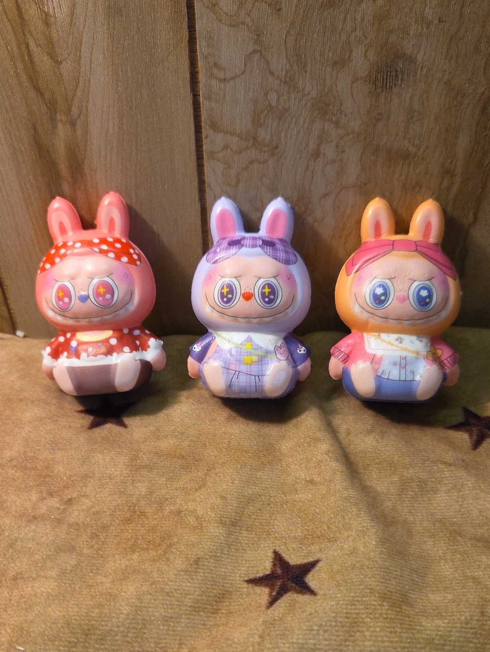 3 For 15 Labubu Foam Squishy's Colors Will Vary